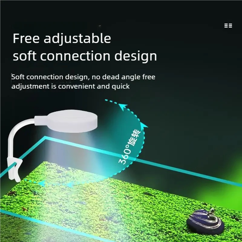 Aquarium Planted Tank Fertilizer - 3W Full Spectrum Aquarium LED Light