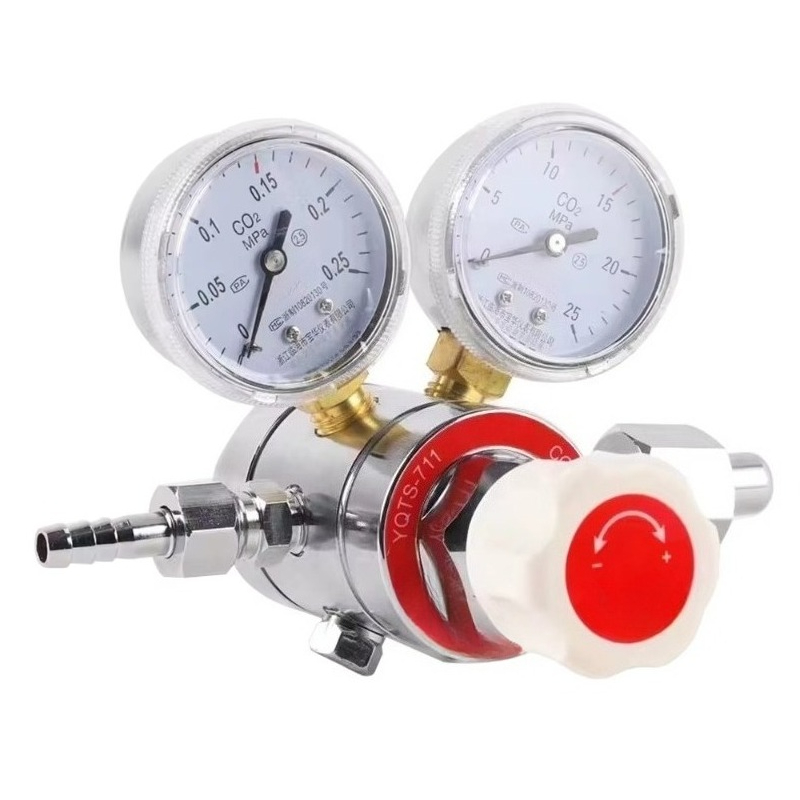 With dual pressure gauges for  - đánh giá và giá Co2 Regulator Dual Stage