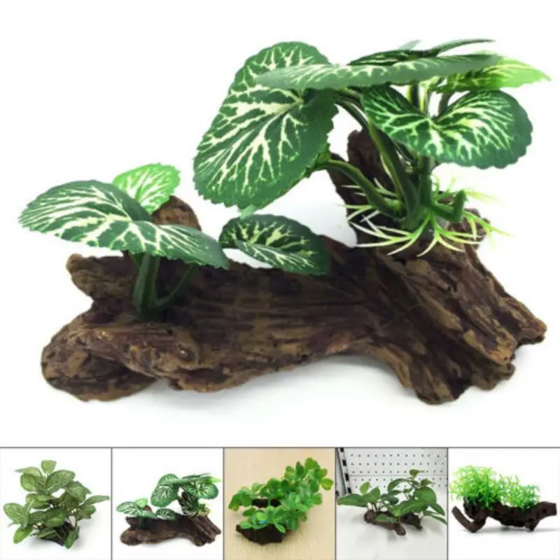 Plastic Artificial Turtle Tree - đánh giá và giá Aquarium Planted Wood