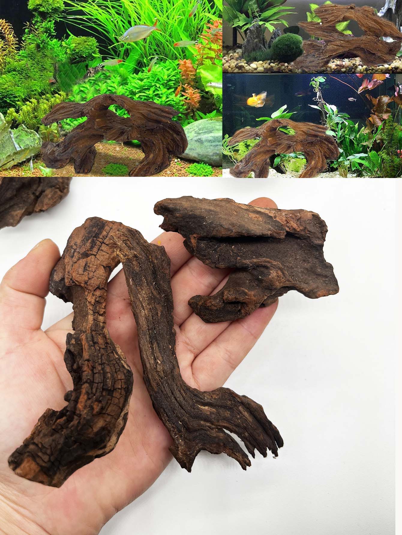 3PCS ﻿Natural-Look Driftwood S - đánh giá và giá Aquarium Planted Wood