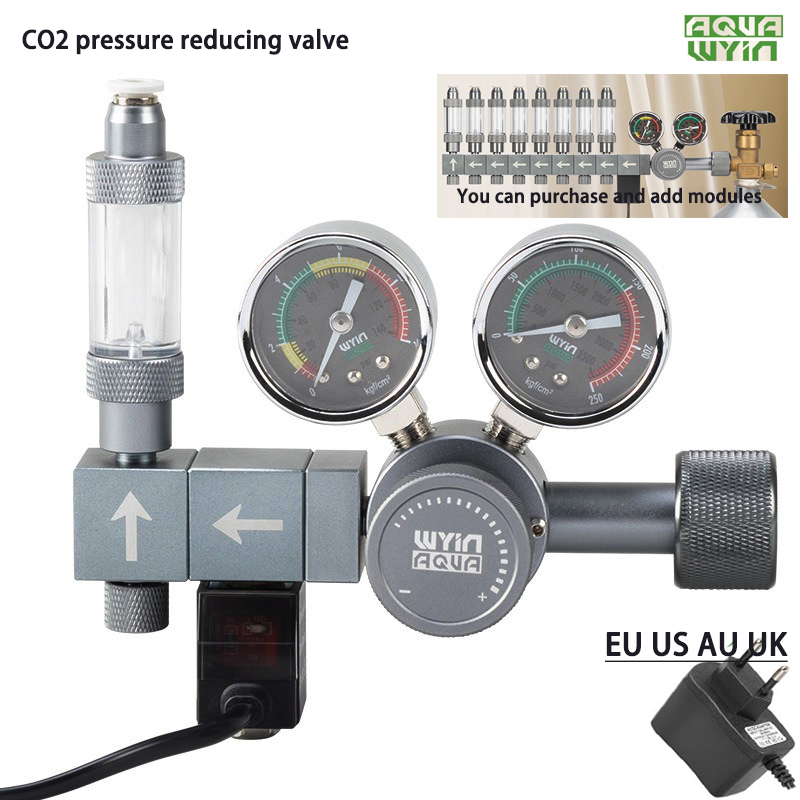 Aquarium DIY Co2 regulator dua - đánh giá và giá Co2 Regulator Dual Stage