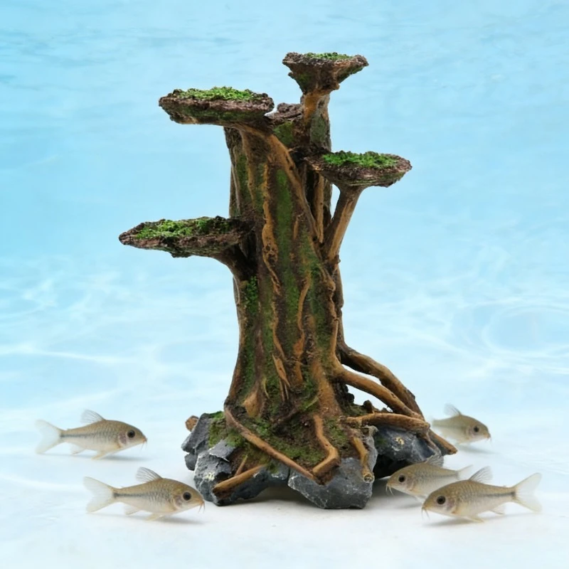 Artificial Moss Tree Driftwood - đánh giá và giá Aquarium Planted Wood