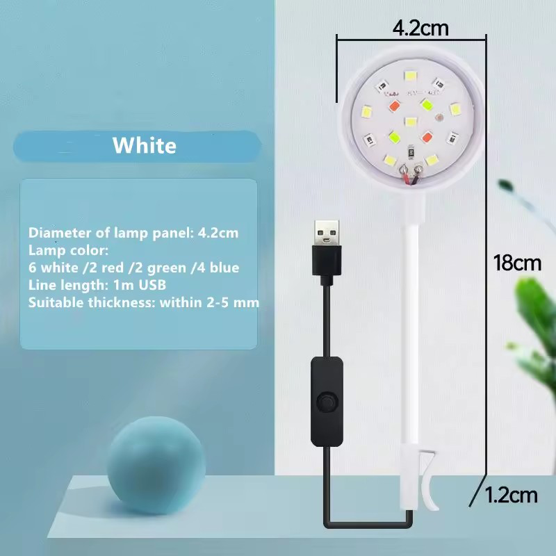 USB Clip On LED  Fish Tank Lig - đánh giá và giá Aquarium Planted Tank Fertilizer