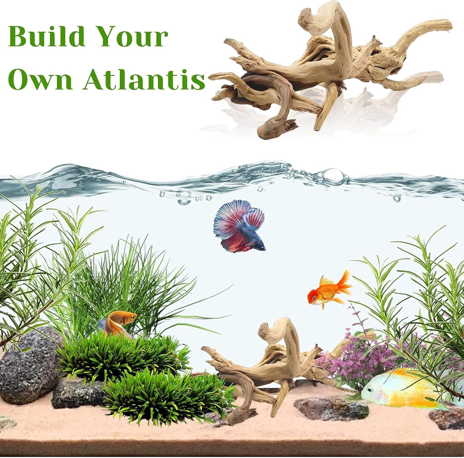 1PC  20-25CM Natural Driftwood - đánh giá và giá Aquarium Planted Wood