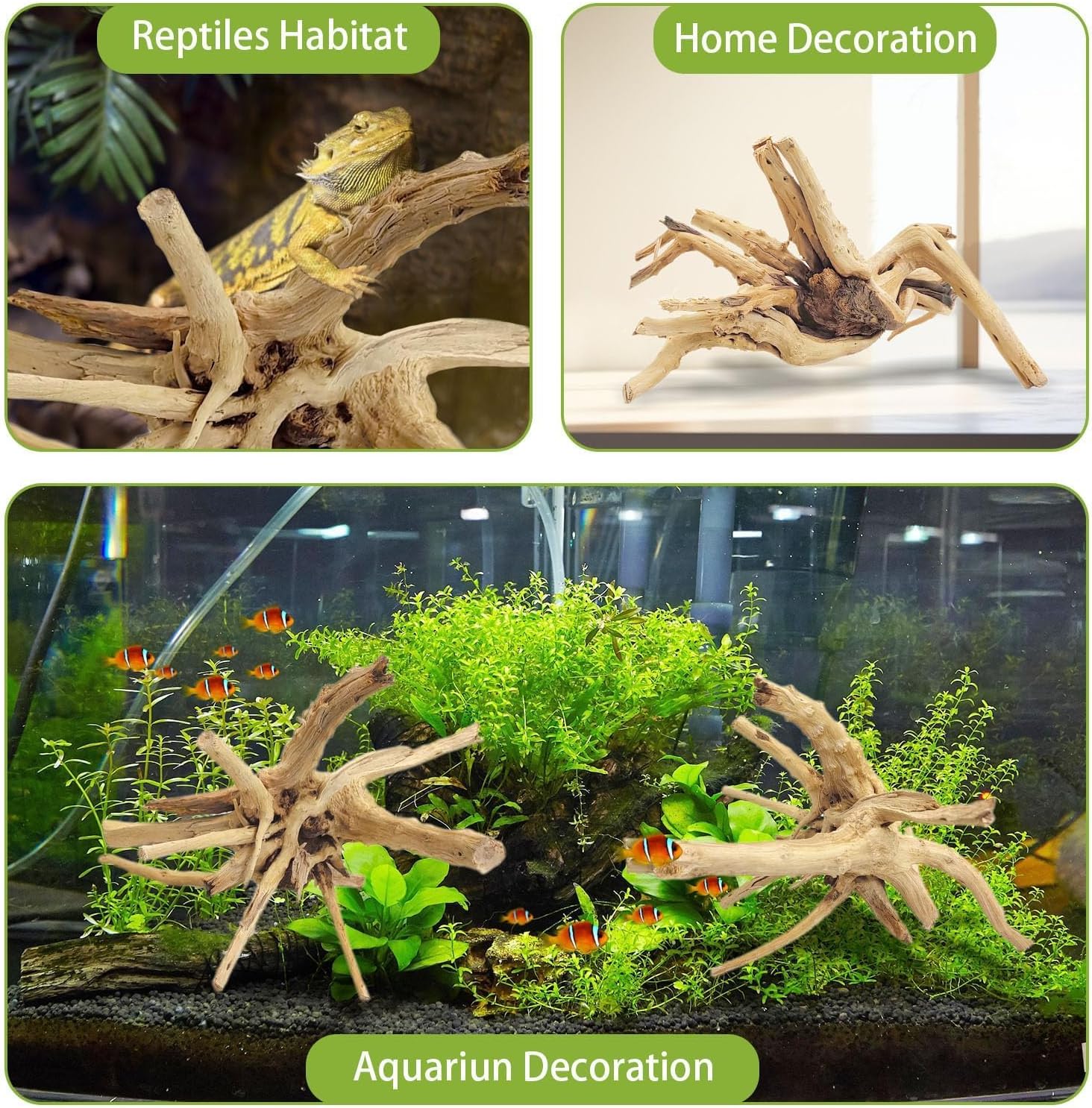 1PC  20-25CM Natural Driftwood - đánh giá và giá Aquarium Planted Wood