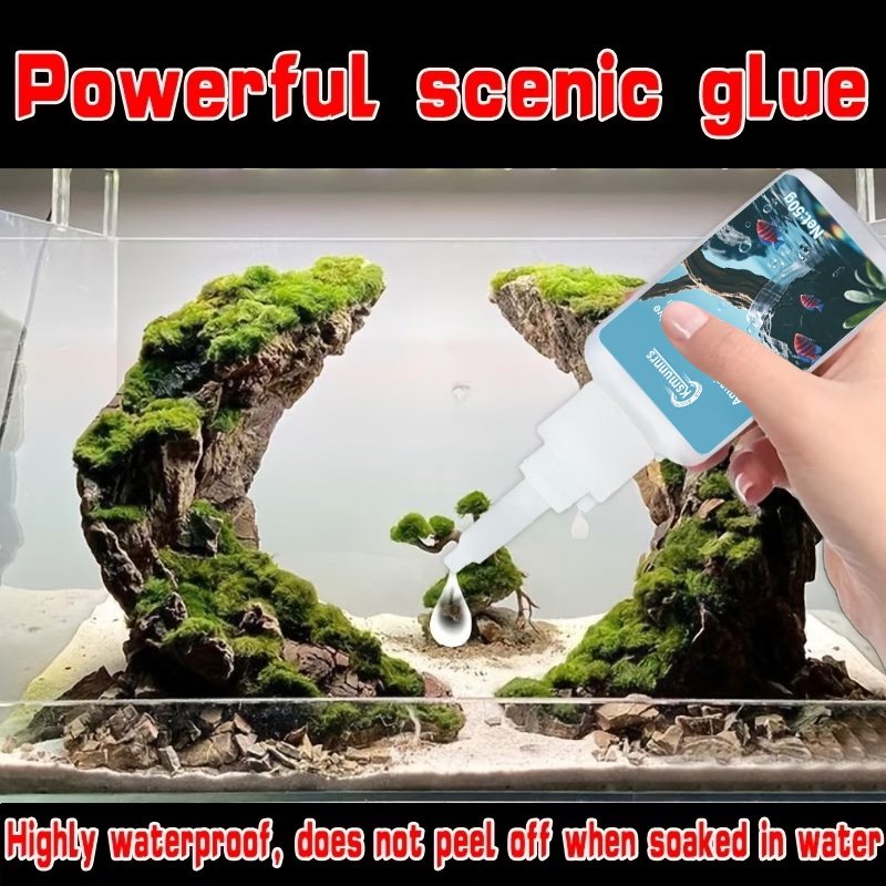 Aquarium Landscape Glue, Quick - đánh giá và giá Aquarium Planted Wood