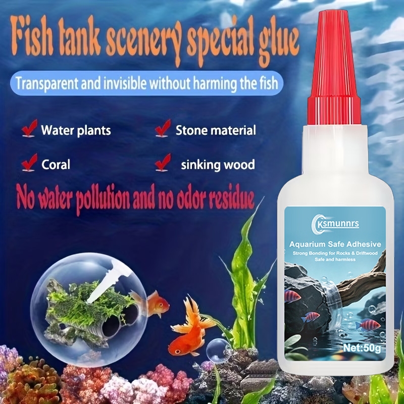 Aquarium Landscape Glue, Quick - đánh giá và giá Aquarium Planted Wood