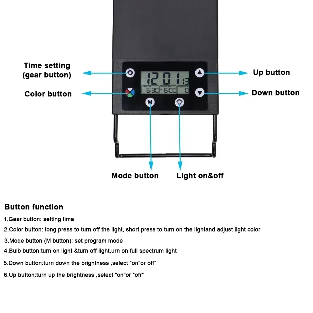 IP68 Waterproof Aquarium LED L - đánh giá và giá Aquarium Plant Growth