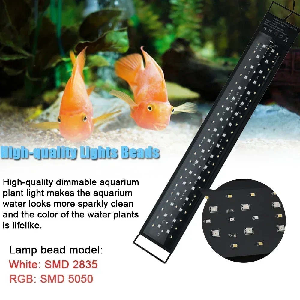 IP68 Waterproof Aquarium LED L - đánh giá và giá Aquarium Plant Growth