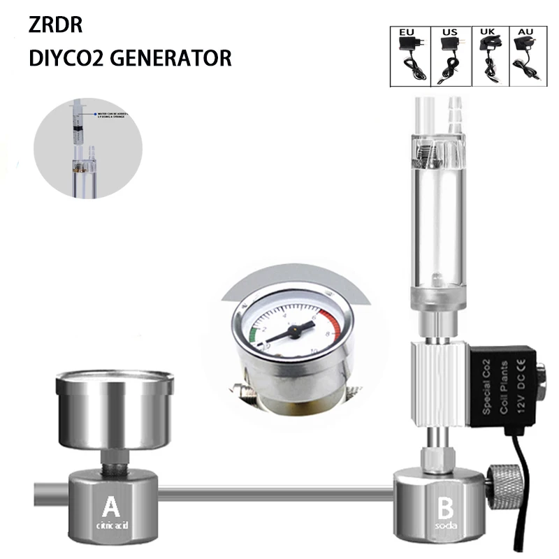 Bể Cá Tự Làm CO2 Lò Phản Ứng H - đánh giá và giá Planted Aquarium Equipment