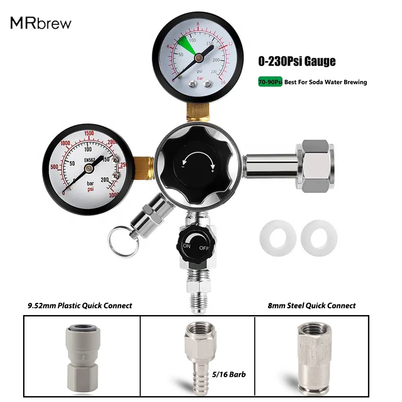 Dual Gauge Co2 Regulator High  - đánh giá và giá Co2 Regulator Dual Stage