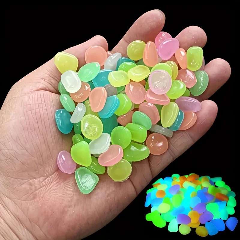 50-200pcs Glow in The Dark Peb - đánh giá và giá Aquarium Plant