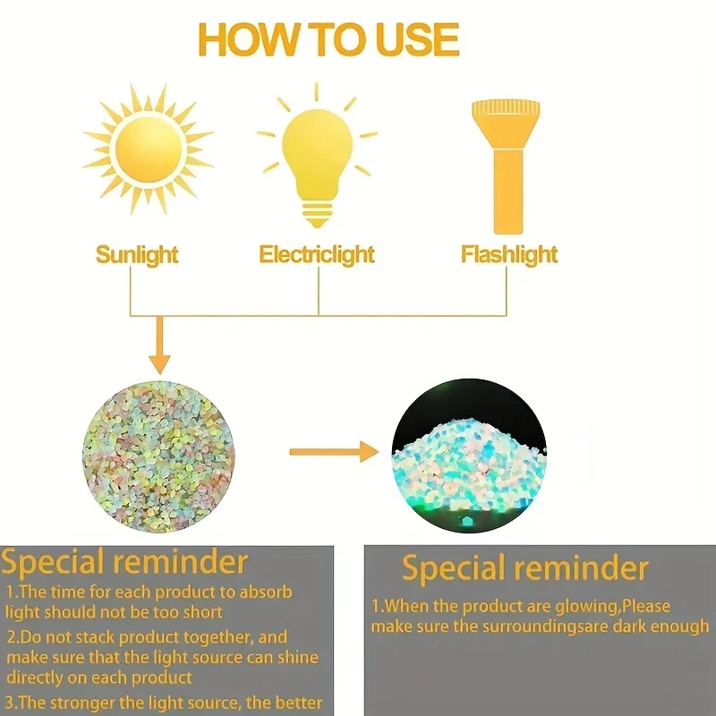 50-200pcs Glow in The Dark Peb - đánh giá và giá Aquarium Plant