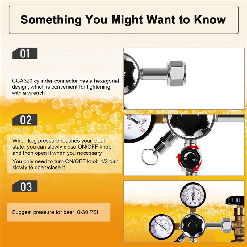 CGA-320 Keg Regulator,Dual Sta - đánh giá và giá Co2 Regulator Dual Stage